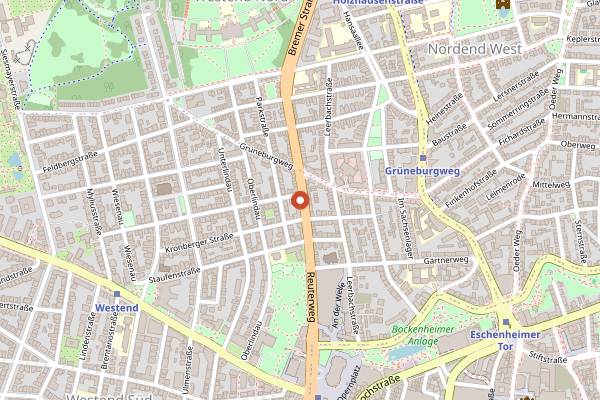 Map showing RAUSCH in Frankfurt