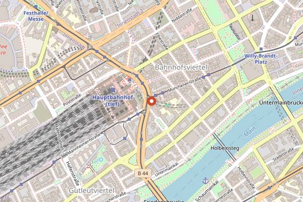 Map showing O'Reilly's in Frankfurt