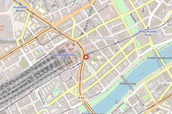 Map showing O'Reilly's in Frankfurt