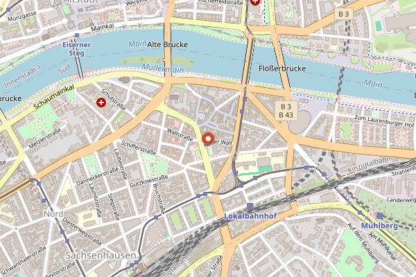 Map showing Dauth-Schneider in Frankfurt