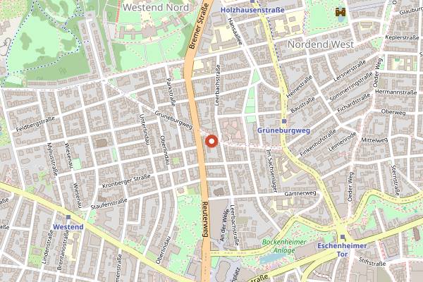 Map showing Best Worscht in Town in Frankfurt