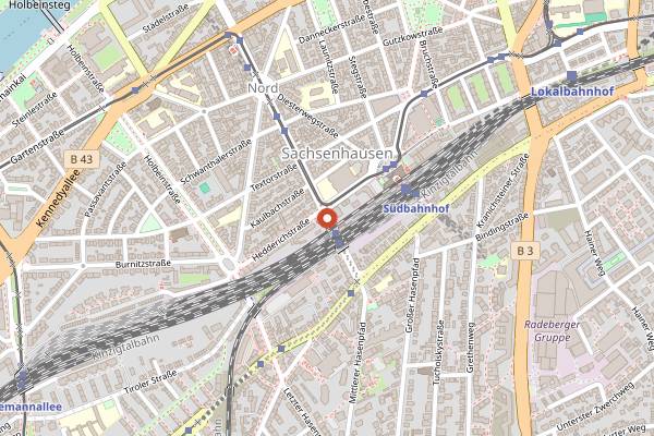 Map showing Best Worscht in Town (Schweizer Straße) in Frankfurt