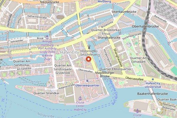 Map showing The Boilerman Bar Altes Hafenamt in Hamburg