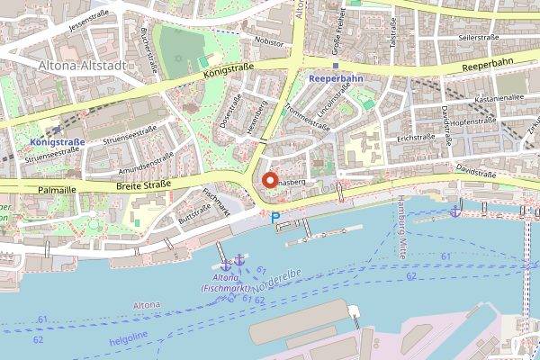 Map showing Christiansen's Fine Drinks and Cocktails in Hamburg
