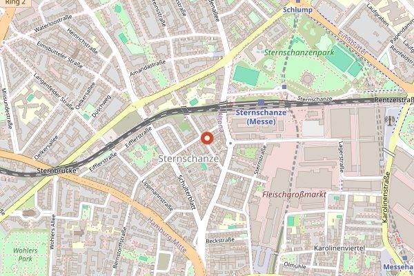 Map showing Goldfischglas in Hamburg