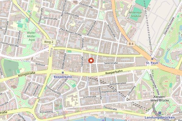 Map showing Katze in Hamburg