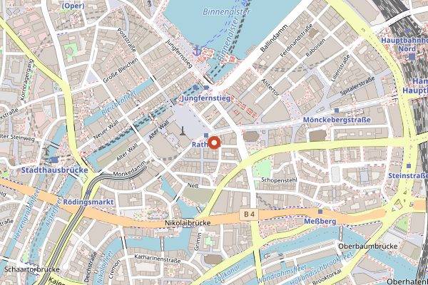 Map showing Le Lion Bar de Paris in Hamburg
