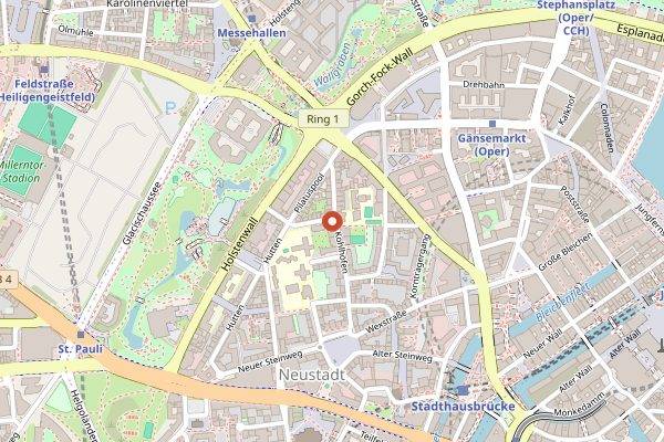 Map showing Bar Oorlam in Hamburg