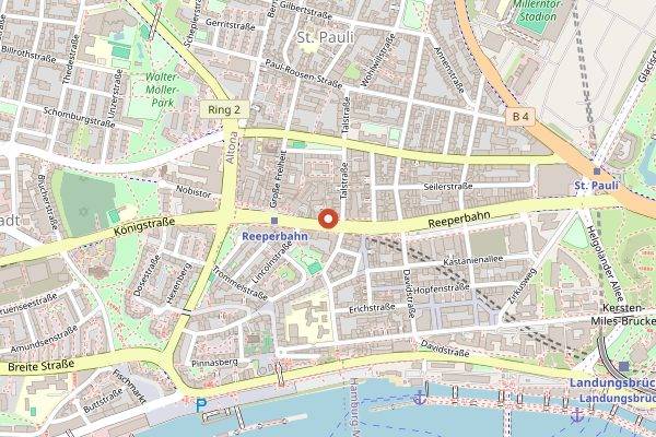 Map showing Zur Ritze Curry in Hamburg