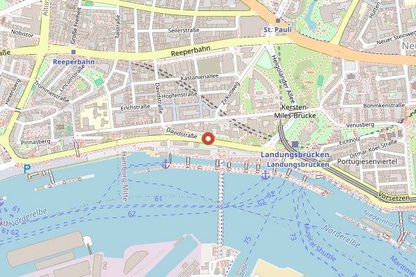 Map showing Mother's Fine Coffee in Hamburg
