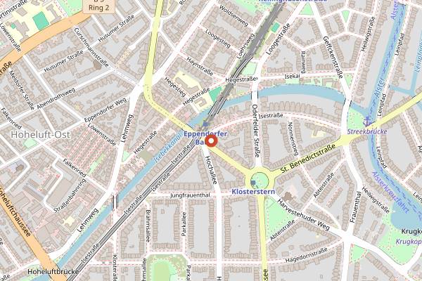 Map showing Nord Coast Coffee Roastery Eppendorf in Hamburg