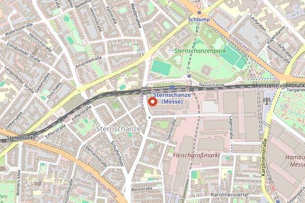 Map showing Bullerei in Hamburg