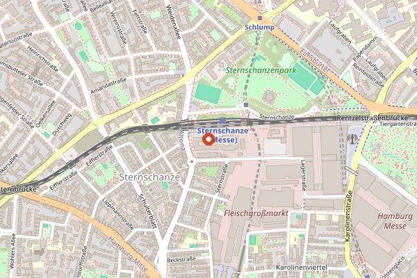 Map showing Elbgold in Hamburg