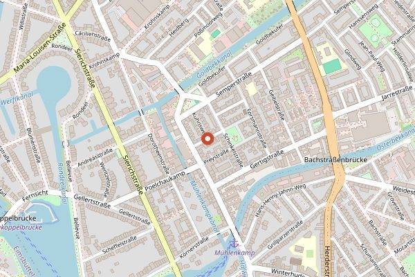 Map showing Stockholm Espresso Club in Hamburg