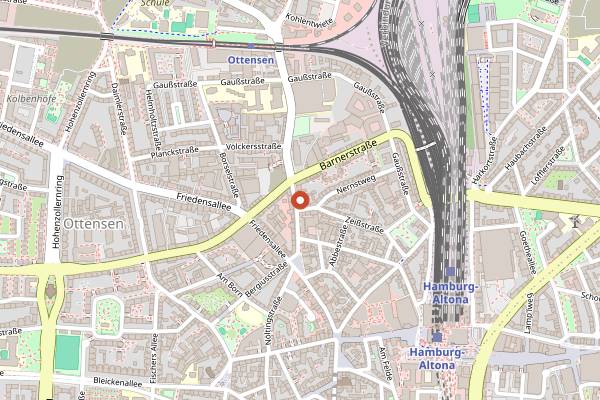 Map showing Kjeks in Hamburg