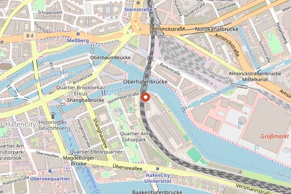 Map showing Open Mouth Food Festival in Hamburg