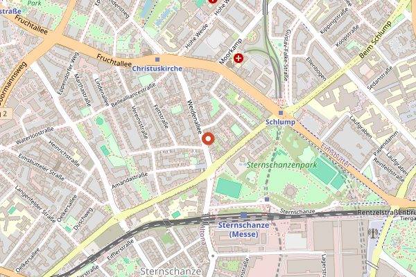 Map showing Jellyfish in Hamburg