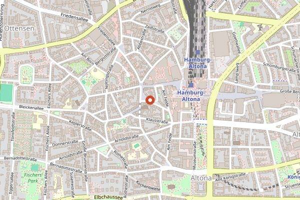 Map showing Petit Amour in Hamburg