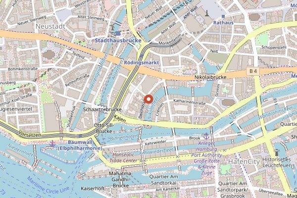 Map showing Deichgraf in Hamburg