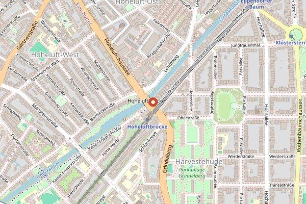 Map showing Isemarkt in Hamburg