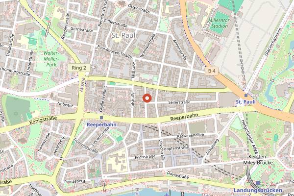 Map showing Katze in Hamburg