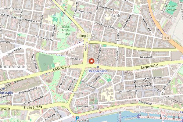 Map showing Molotow in Hamburg