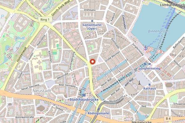 Map showing Edelcurry in Hamburg