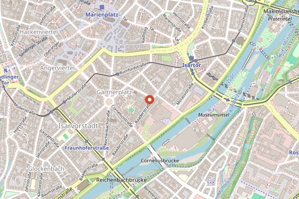 Map showing Pacific Times in Munich