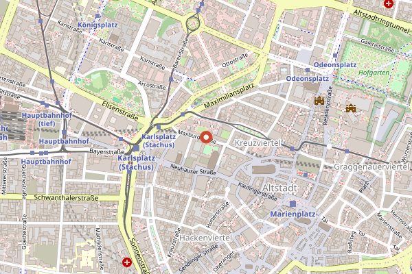 Map showing Cotidiano Promenadeplatz in Munich