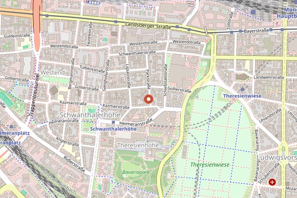 Map showing bnb Banh Mi and Beer in Munich