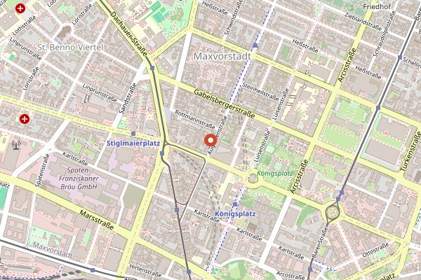 Map showing Mamma Bao in Munich