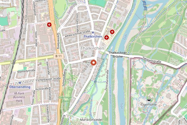 Map showing Mangostin Kochkurse (Joseph Peter Asia) in Munich