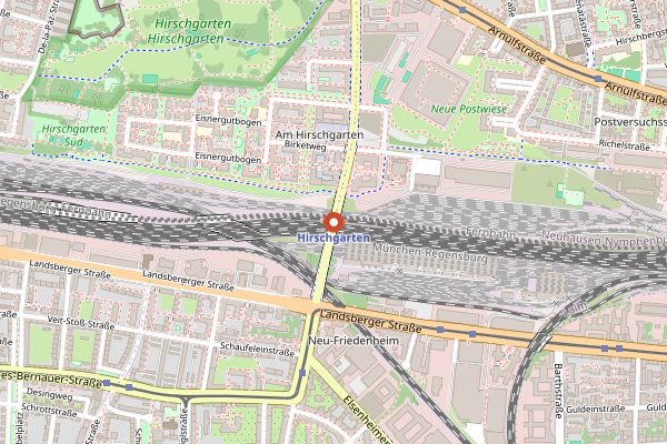 Map showing Magdalenenfest in Munich