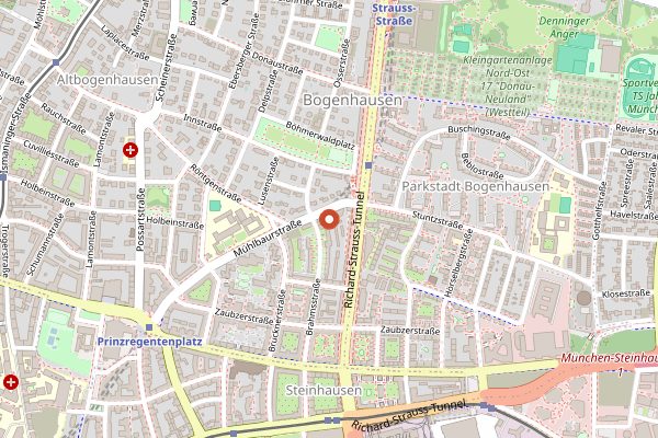 Map showing Acquarello in Munich