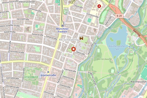 Map showing Werneckhof Sigi Schelling in Munich