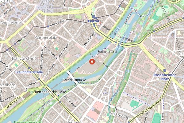 Map showing Blitz Club in Munich