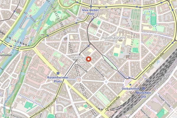 Map showing Negroni Bar in Munich