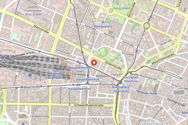 Map showing NY.Club in Munich