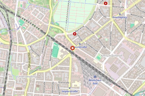 Map showing Strom in Munich