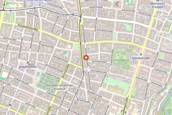 Map showing Brothers in Munich