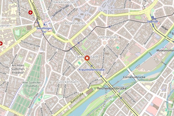 Map showing Bergwolf in Munich