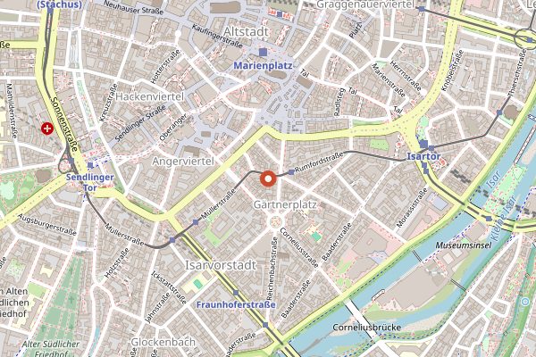 Map showing Walter und Benjamin in Munich