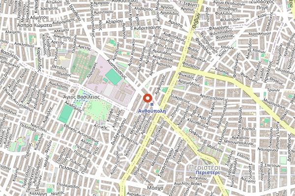 Map showing Bake House in Athens