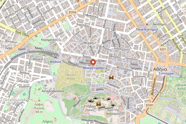 Map showing 360 Cocktail Bar in Athens