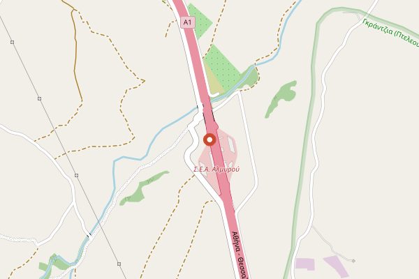 Map showing Line in Athens