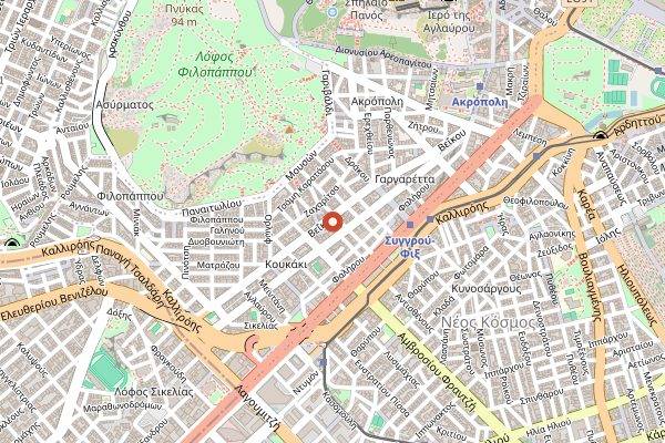 Map showing SOYBIRD Cooking Studio in Athens