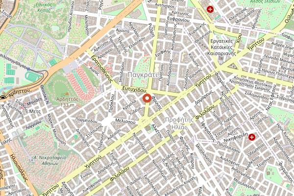 Map showing Foyer Espresso Bar in Athens