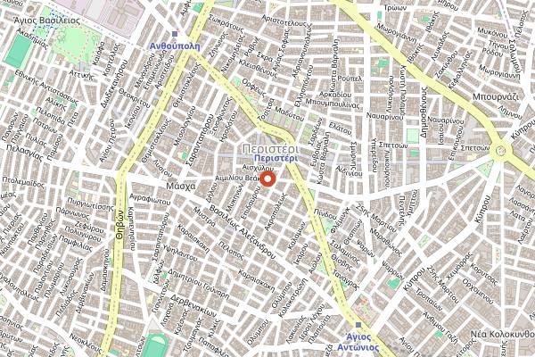 Map showing Yuzu Sushi Bar and More in Athens