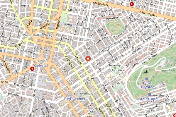 Map showing Off the Chain in Athens