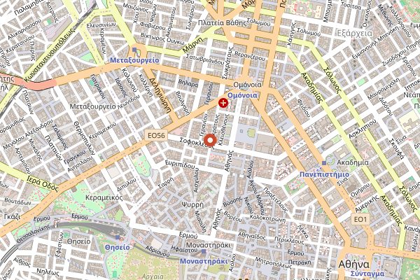Map showing Ta Karamanlidika tou Fani in Athens
